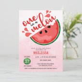 1/1000のメロン - ファーストバースデー 招待状 (スタンド正面)