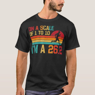 1~10Imのスケールで262メンズマラソンのファンン Tシャツ