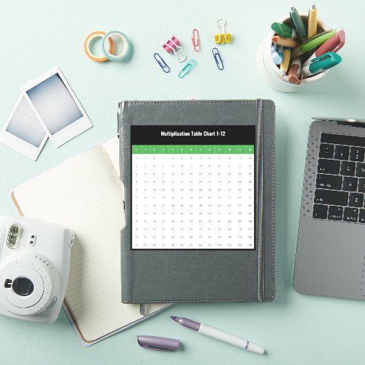 1～12乗算表グラフ シール (iPadカバー)