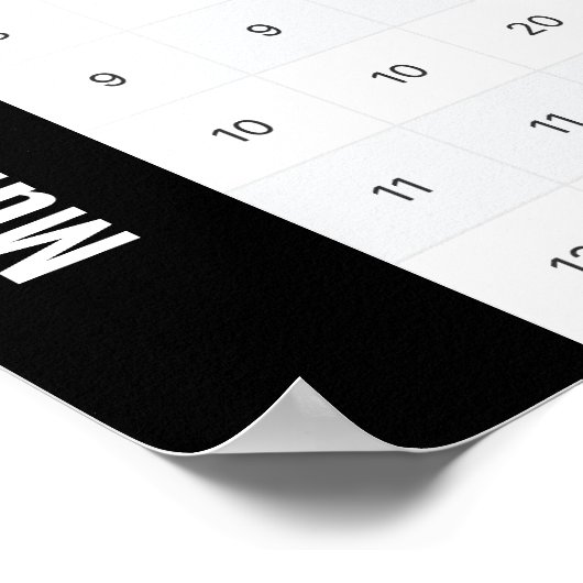 1-12 掛け算表 ポスター (角)