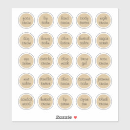 1.14インチクラフトカスタマイズ可能な化粧用ジャームクリーム シール