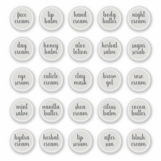 1.14インチホワイトカスタマイズ可能な化粧品の瓶クリーム シール (正面)