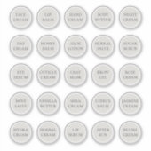 1.14インチホワイトカスタマイズ可能な化粧品の瓶クリーム シール (正面)