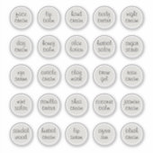 1.14インチホワイトカスタマイズ可能な化粧品の瓶クリーム シール (正面)