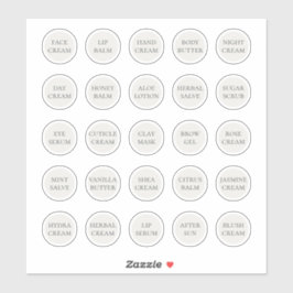 1.14インチ　ホワイト　カスタマイズ可能な化粧品ジャー　クリーム　バーム シール