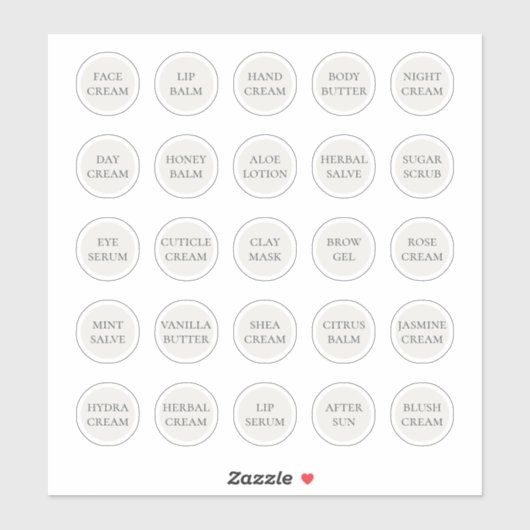 1.14インチ　ホワイト　カスタマイズ可能な　化粧品ジャー　クリーム　バーム シール (シート)