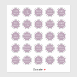 1.14インチ ラベンダー カスタマイズ可能な ミニ コスメジャー シール