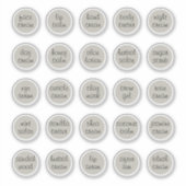 1.14" シルバーバーチ カスタマイズ可能な ミニ コスメジャー シール (正面)