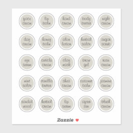 1.14" シルバーバーチ カスタマイズ可能な ミニ コスメジャー シール