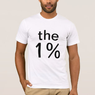 1% (1%) -ウォールストリートをアンチ占めて下さい Tシャツ