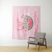 1/1 メロン ウォーターカラー 1歳の誕生日 タペストリー (インサイチュ)