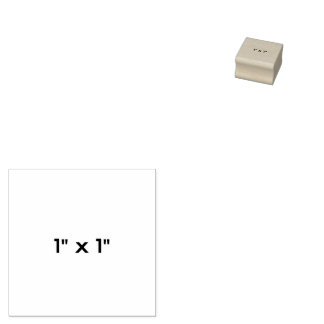 1"×1" ラバースタンプ