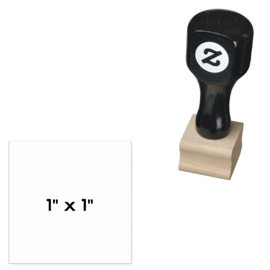 1"×1" ラバースタンプ (押印)