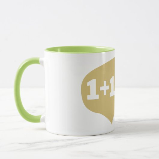 1+1 = 私 マグカップ (左)