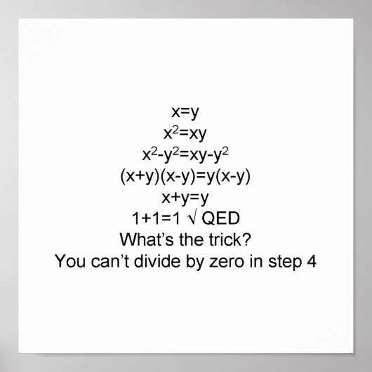 1+1=1を証明する ポスター (正面)