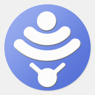 1 1/2インチVistumblerステッカー ラウンドシール