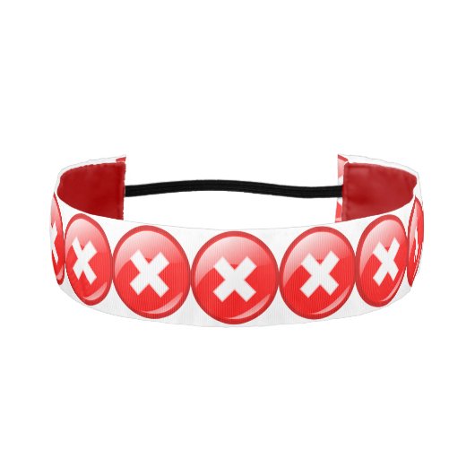 1-1/2"以外のヘッドバンドを横断しなスリップまたは滑ることい アスレチックヘッドバンド (正面)