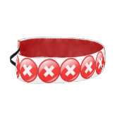 1-1/2"以外のヘッドバンドを横断しなスリップまたは滑ることい アスレチックヘッドバンド (左)