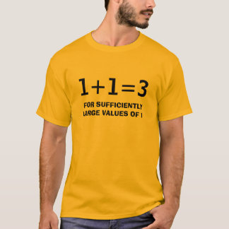 1+1=3 Tシャツ