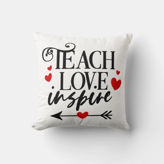 1/2愛教えシャツ幼稚園先生 クッション (正面)