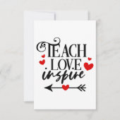 1/2愛教えシャツ幼稚園先生 サンキューカード (正面)