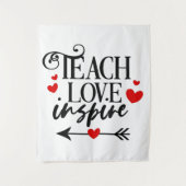 1/2愛教えシャツ幼稚園先生 タペストリー (正面)