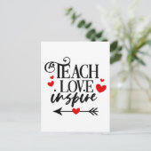 1/2愛教えシャツ幼稚園先生 ポストカード (スタンド正面)