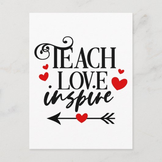 1/2愛教えシャツ幼稚園先生 ポストカード (正面)