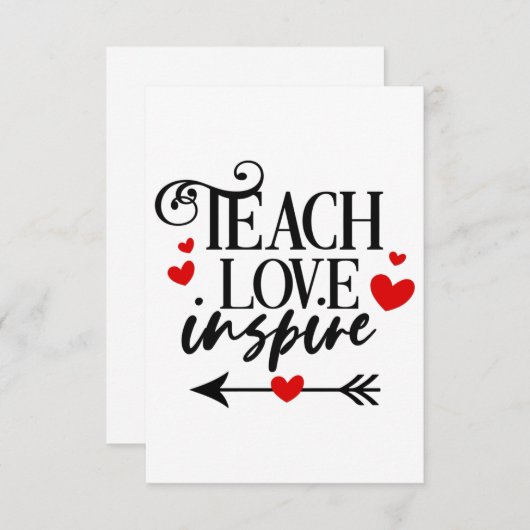 1/2愛教えシャツ幼稚園先生 出欠カード (正面/裏面)