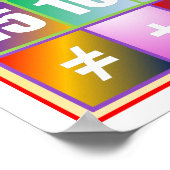 1～20のポスター ポスター (角)