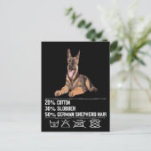 1 20%コットン30%スロバー50%ジャーマンシェパードヘア ポストカード (スタンド正面)