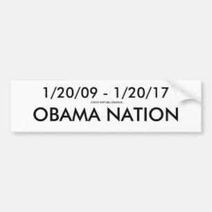 1/20/09 - 1/20/17のオバマの国家、2009 KEYTARA… バンパーステッカー