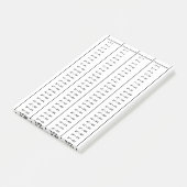 1 ~ 25の数式の完全な正方形のグラフ番号 ポストイット (アングル)