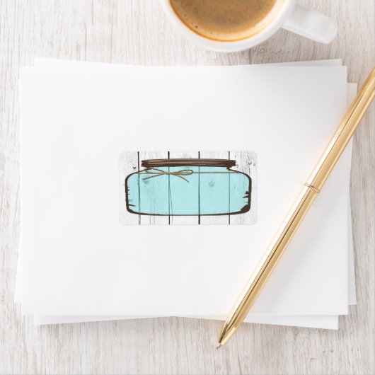 1.25の" x2.75"郵送物の住所メーソンジャーの木製のカウント ラベル (インサイチュ)