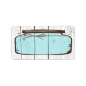 1.25の" x2.75"郵送物の住所メーソンジャーの木製のカウント ラベル (正面)