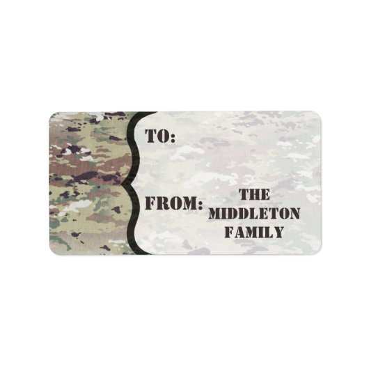 1.25インチx2.75インチのクリスマスクリスマスがギフトラベルに固執 ラベル (正面)