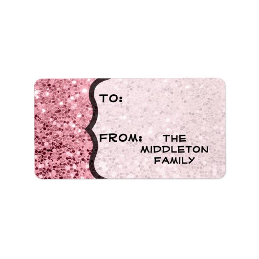 1.25インチx2.75インチのクリスマスクリスマスがギフトラベルに固執 ラベル (正面)