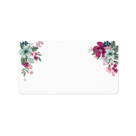 1.25インチx2.75インチビジネスメーリングアダルトラベル(トロピカル) ラベル (正面)