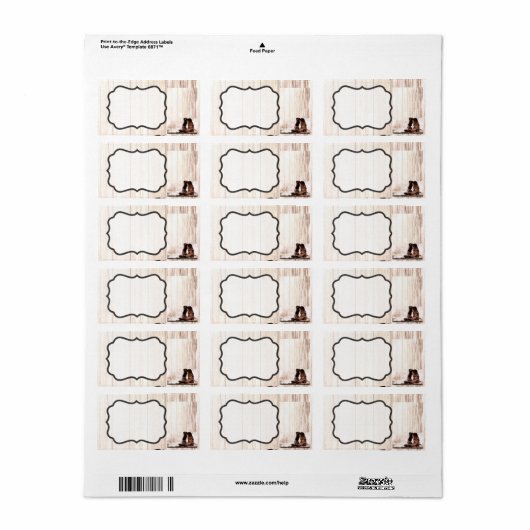 1.25インチx2.75インチビジネス向けメーリングアドレスのラベルブーツCo ラベル (フルシート)