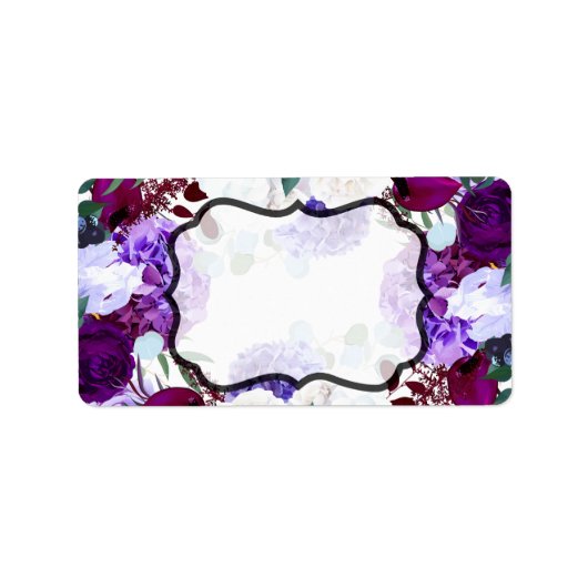 1.25インチx2.75インチビジネス向けメーリングアドレスラベルラベンダー ラベル (正面)