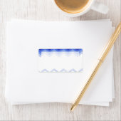 1.25インチx2.75インチメーリングアドレグラデーションス(Blue Chevron) ラベル (インサイチュ)