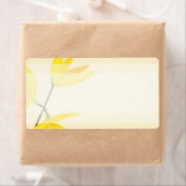 1.25インチx2.75インチメーリングアドレスイエロー&クリームフローラ ラベル (インサイチュ)