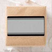 1.25インチx2.75インチメーリングアドレスティール（緑がかった色）とブラックダマスク ラベル (インサイチュ)