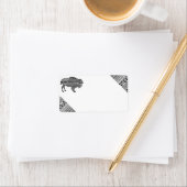 1.25インチx2.75インチメーリングアドレスBoho Buffalo Tribal Pa ラベル (インサイチュ)