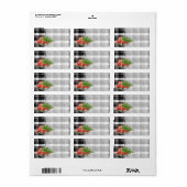 1.25インチx2.75インチ郵送先住所クリスマストラックバッファロープラ ラベル (フルシート)