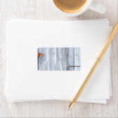 1.25インチx2.75インチ郵送先住所ホワイトウォッシュウッドバーンD ラベル (インサイチュ)