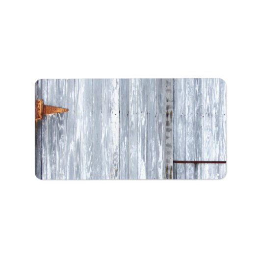 1.25インチx2.75インチ郵送先住所ホワイトウォッシュウッドバーンD ラベル (正面)