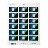 1.25インチx 2.75インチHershey's FirefliesとMason Jars ラベル (フルシート)