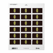 1.25インチx 2.75インチHershey's Light/Olive Green Chande ラベル (フルシート)