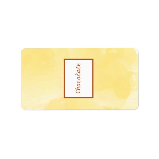 1.25インチx 2.75インチHershey's Mustard Yellow Poppy Flo ラベル (正面)